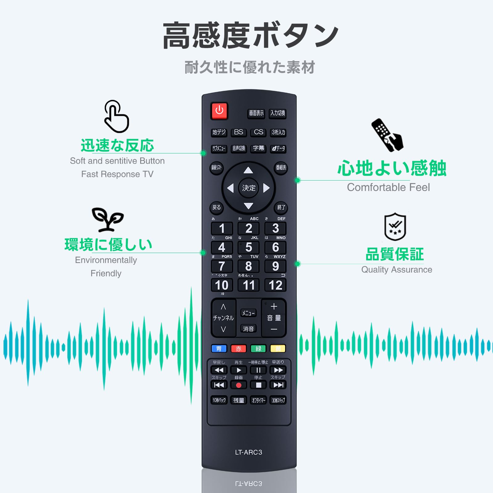 Amazon | テレビリモコン LT-ARC3 for IRIS OHYAMA アイリスオーヤマ